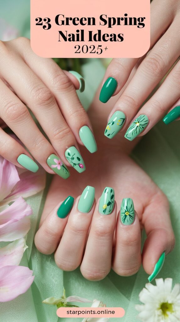 23 Green Nail Ideas That Are Gorgeous on All Lengths