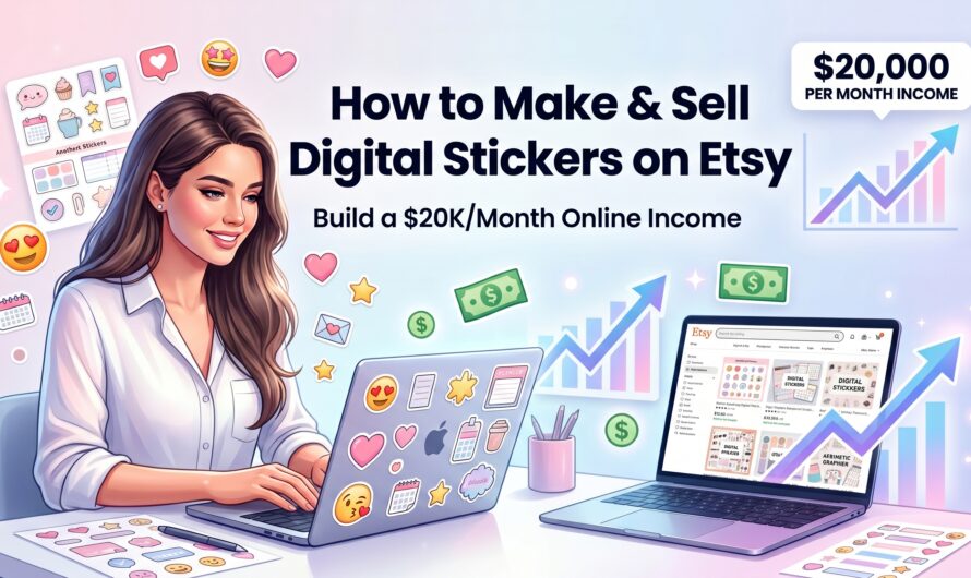 How to Make & Sell Digital Stickers on Etsy for $20,000 a Month
