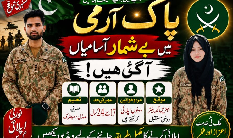Join Pak Army Jobs 2026 – Pakistan Army Latest Recruitment, Eligibility & Online Apply