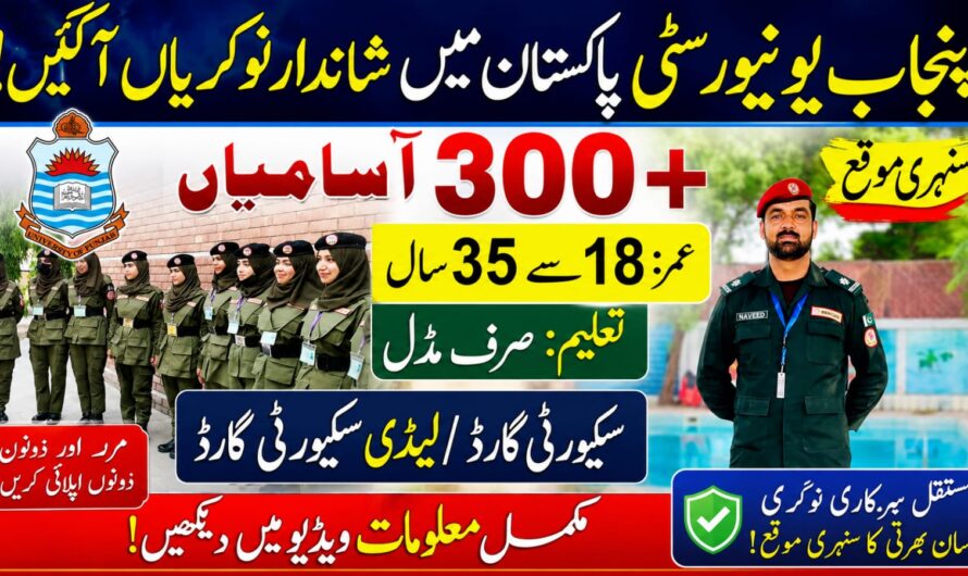 University of the Punjab Jobs 2026 – Security Guard & Armed Guard Vacancies