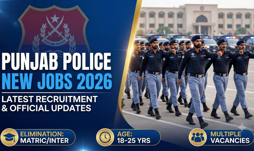 Punjab Police New Jobs 2026 – Latest Recruitment & Official Updates