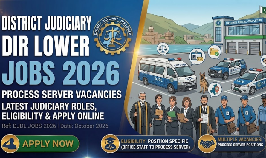 District Judiciary Dir Lower Jobs 2026 – Process Server Vacancies