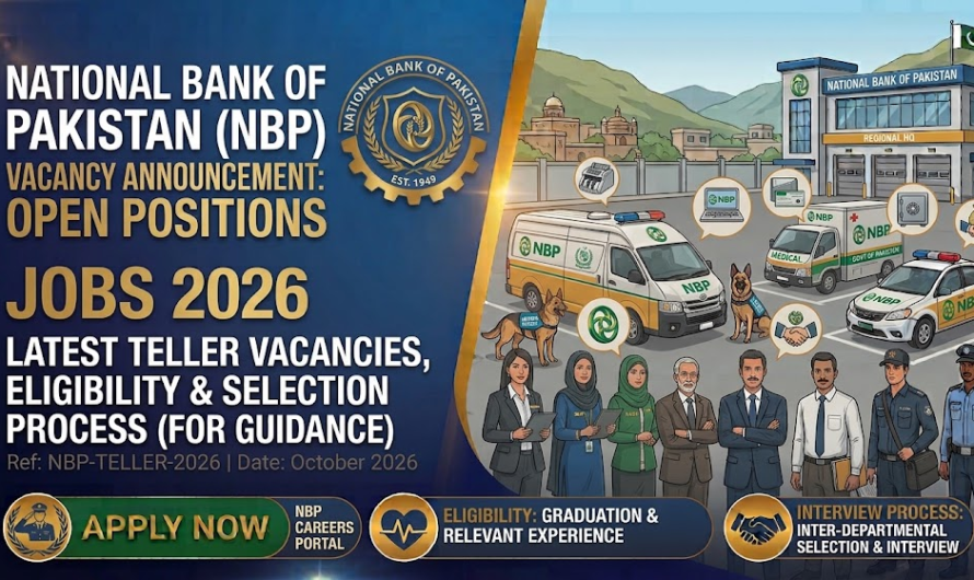 National Bank of Pakistan Jobs 2026 –  Credit Officer
