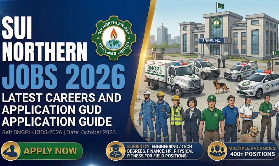 Sui Northern Gas Jobs 2026 – SNGPL Latest Careers and Application Guide