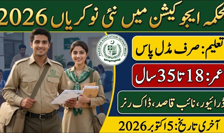 Literacy & Non-Formal Basic Education Department Jobs 2026