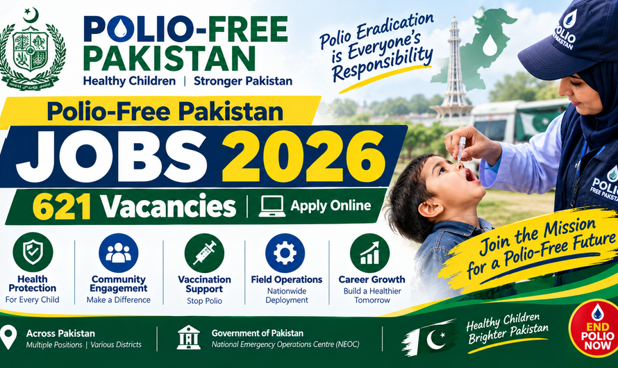 Polio-Free Pakistan Jobs 2026 – 621 Vacancies | Apply Online