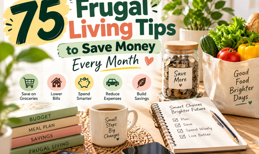 75 Frugal Living Tips to Save Money Every Month