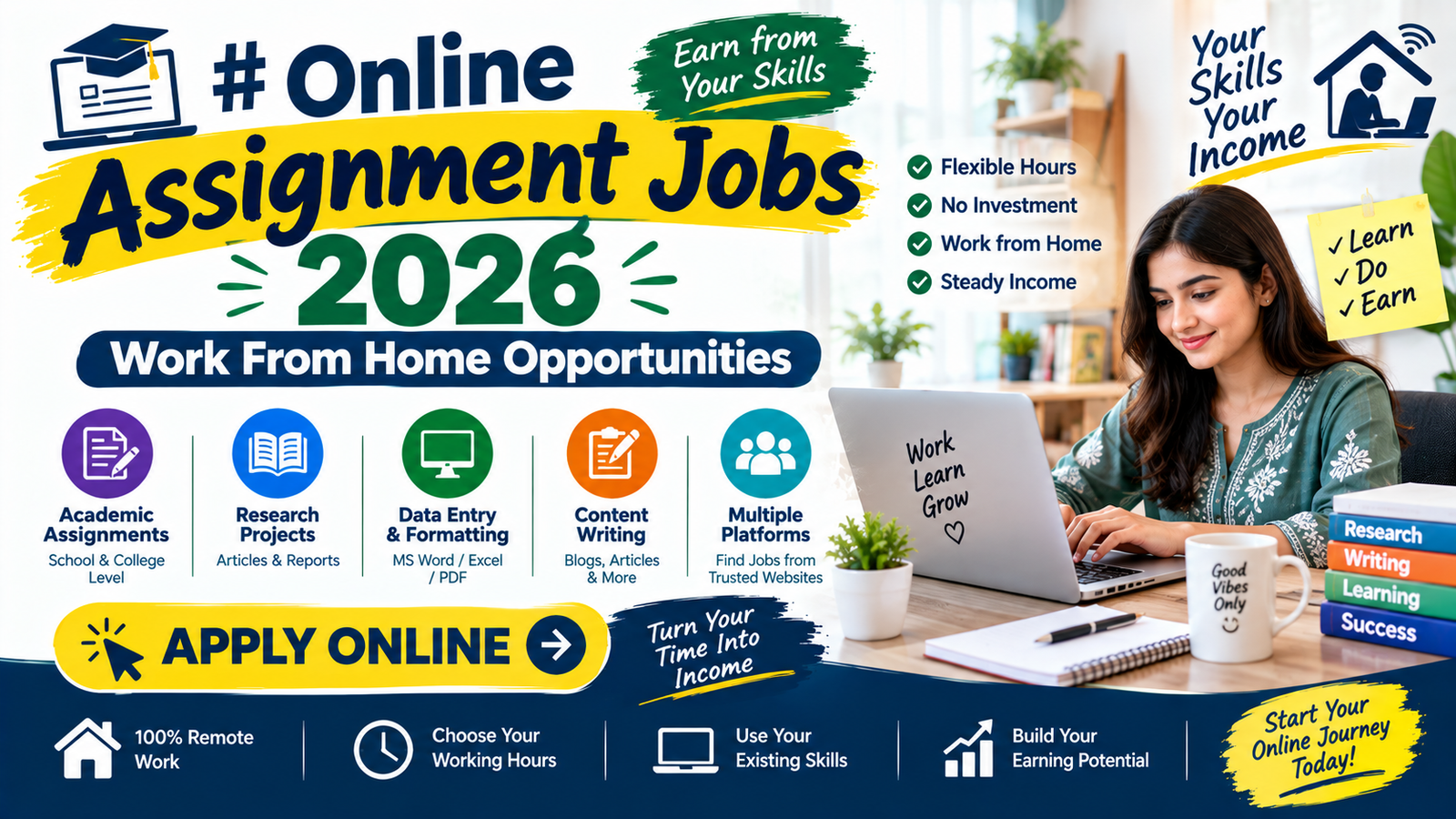 Online Assignment Jobs 2026 – Work-from-Home Opportunities – Eduopedia