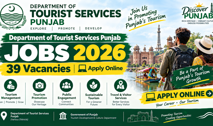 Department of Tourist Services Punjab Jobs 2026 – 39 Vacancies | Apply Online